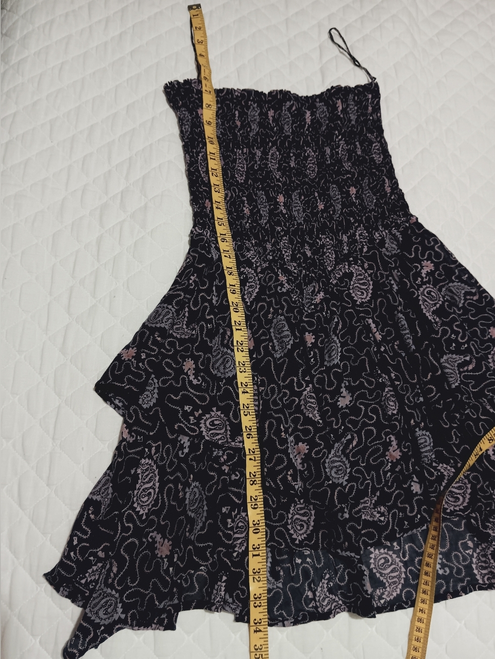 Isabel Marant Etoile Anka Dress Smocked Shirred Tiered Paisley Print Size EU 34 - Picture 10 of 12